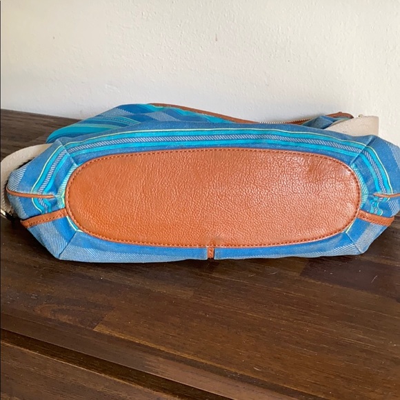 Cole Haan Canvas and Leather Crossbody Purse - Picture 4 of 4